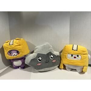 LANKYBOX Plush Lot Toys Rocky 8.5” Foxy 9” Inch, Boxy 8” Inch, Stuffed Animals